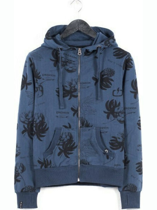 Women's Hooded Cardigan Sweatshirt Blue