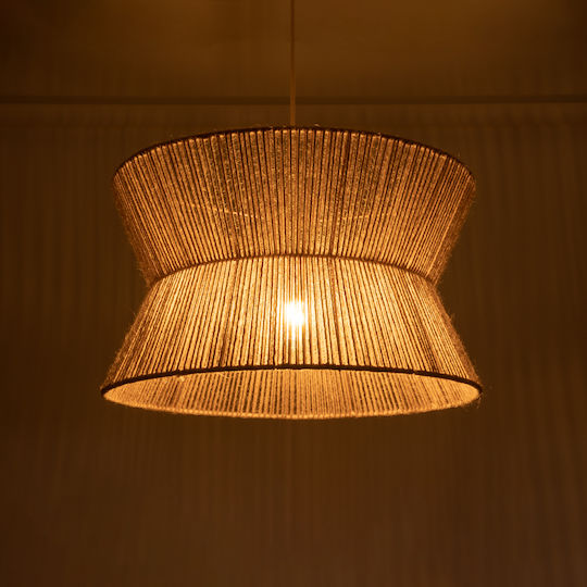 GloboStar Bisbee Beige Boho Ceiling Light with Rope for E27 Socket 50x28x28cm