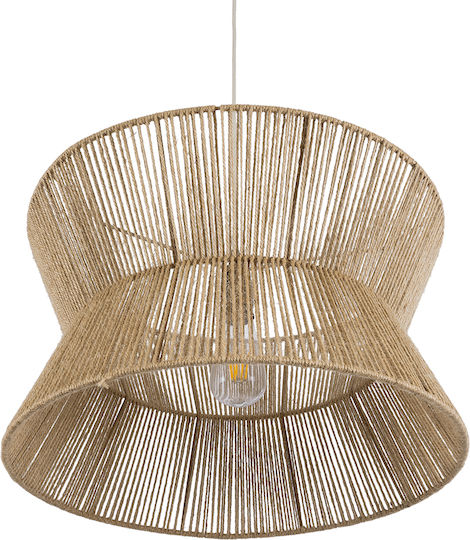 GloboStar Bisbee Beige Boho Ceiling Light with Rope for E27 Socket 50x28x28cm