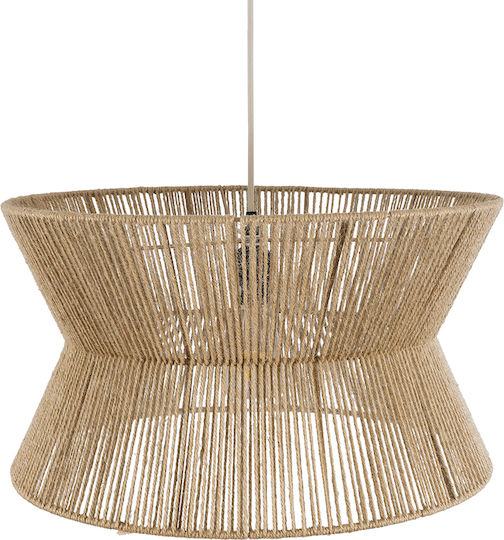 GloboStar Bisbee Beige Boho Ceiling Light with Rope for E27 Socket 50x28x28cm