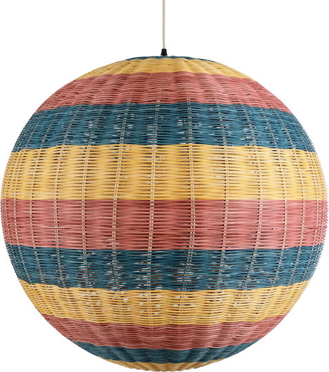 GloboStar Caballeros Blue Boho Grid Ceiling Light with E27 Socket 70x70x70cm
