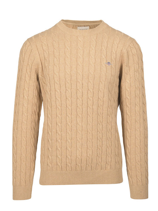 Gant Men's Long Sleeve Sweater Beige