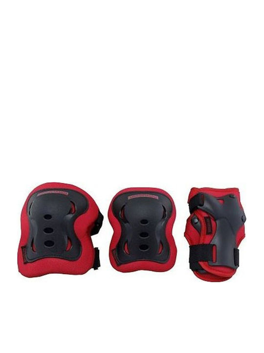 Athlopaidia Children's Protective Gear Set for Rollers Red