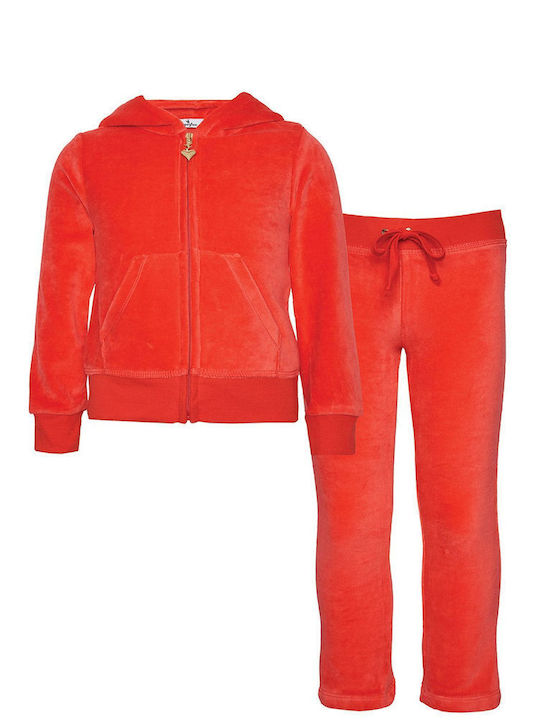 SugarFree Kids Sweatpants Set Red 2pcs