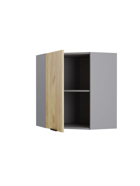 Craft Corner Cabinet Wall Golden Oak 60x32x72cm