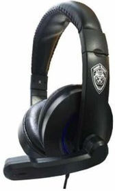 J08 On Ear Gaming Headset with Connection 2x3.5mm / 3.5mm Blue