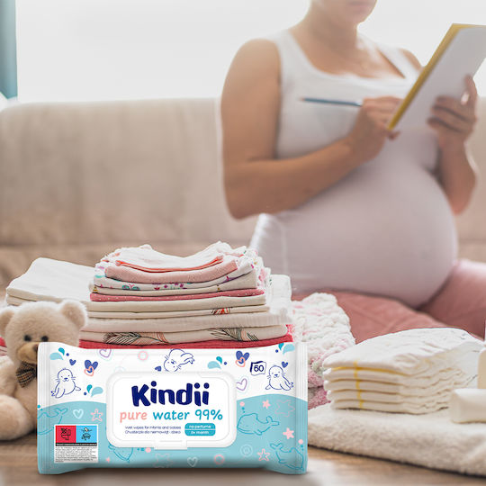 Kindii Μωρομάντηλα με 99% Νερό