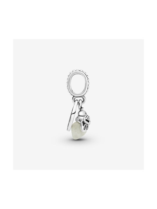 Pandora Charm aus Silber mit Perlen