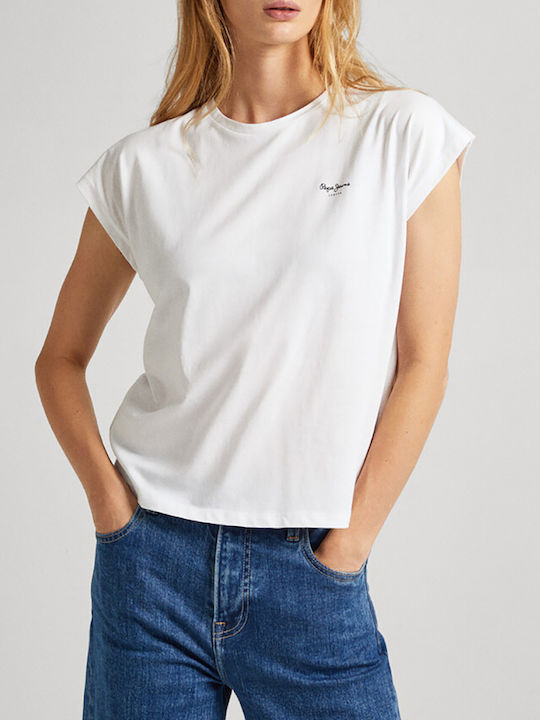 Pepe Jeans E2 Feminin Tricou White