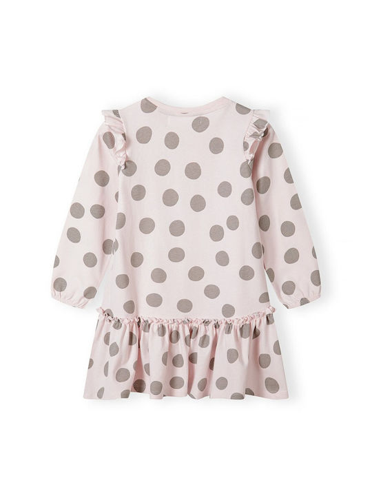 Minoti Kids Dress Polka Dot Pink