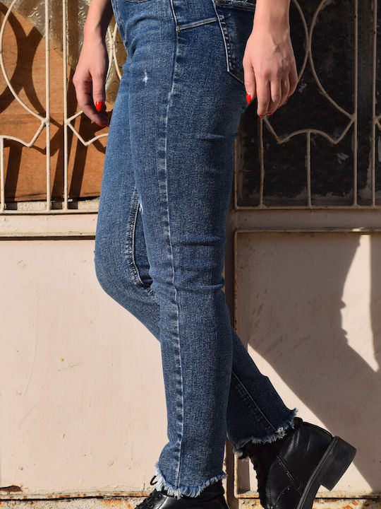 High Rise Women's Blue Jean Pants