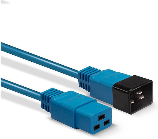 Lindy IEC C19 - IEC C20 Cablu 3m Albastru (30122)