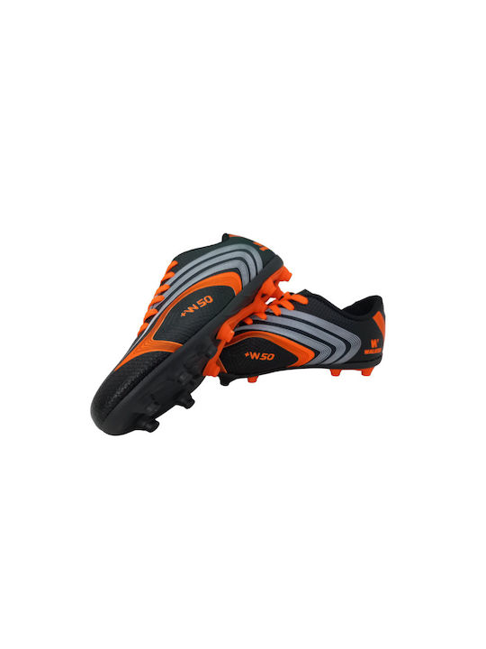 Walked Kids Molded Soccer Shoes Black