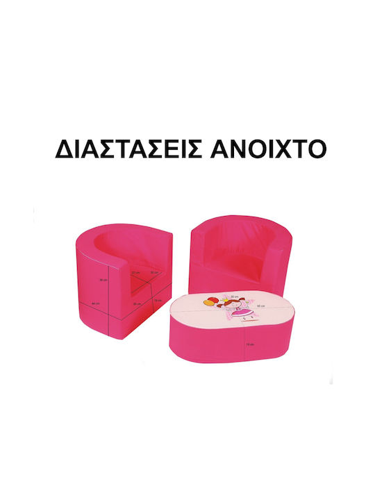 Safari Set Masă cu Scaune pentru Copii Verde Decobebe