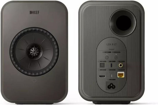 Kef Lsx Ii Αυτοενισχυόμενα Ηχεία με Wi-Fi & Bluetooth 70W (Ζεύγος) Γκρι