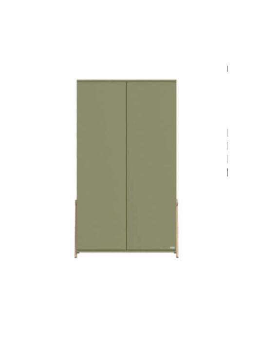 Casababy Nursery Furniture Set with Bed, Nursery Drawer & Wardrobe Beige / Beige