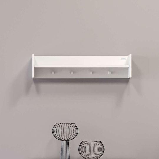 Casababy Wooden Kids Wall Hanger with Shelf 85x18x20cm
