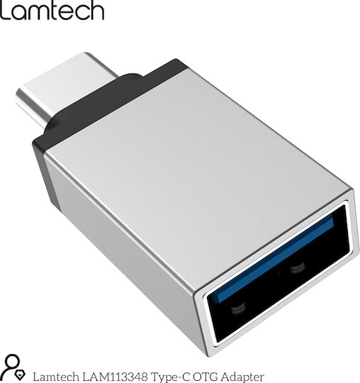 Lamtech Converter USB-C male to USB-A female 1pcs LAM113348