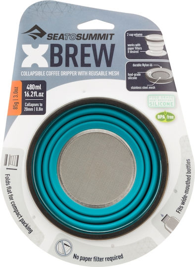Sea to Summit X-Brew Coffee Dripper Σετ Μαγειρέματος για Camping Γαλάζιο 480ml