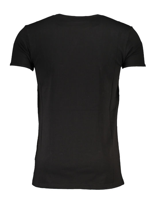 Roberto Cavalli Herren Kurzarmshirt Black