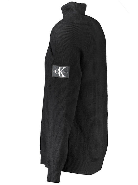 Calvin Klein Men's Long Sleeve Sweater Turtleneck BLACK