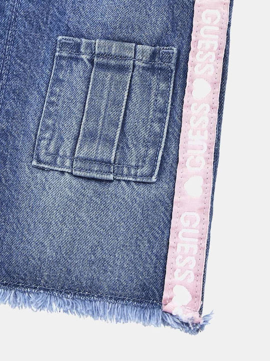 Fustă Salopetă pentru Copii din Denim Albastru