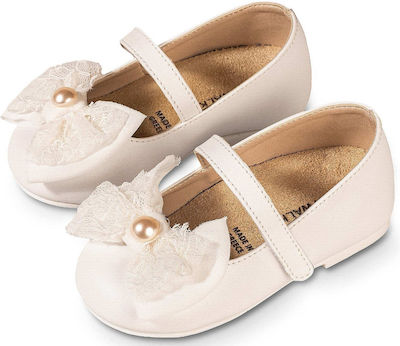 Babywalker White Baptism Leather Pumps