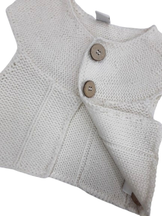 Vestă pentru copii Tricotat BEIGE
