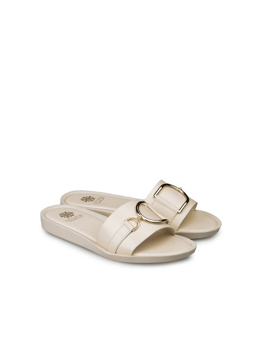 Utopia Sandals Women's Flat Sandals in White Color