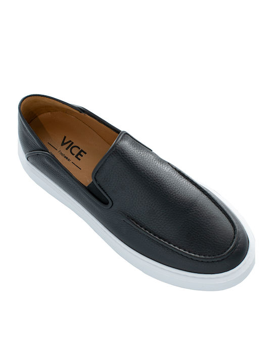 Men's Leather Moccasins Black