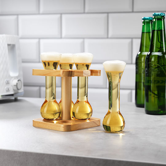 The Source Set Gläser Bier, μπίρας aus Glas 55ml 4Stück
