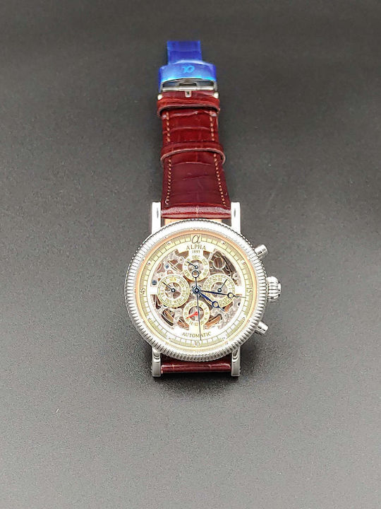 Alpha 1993 Watch Automatic with Leather Strap Alpha 1993 Watch Automatic with Leather Strap