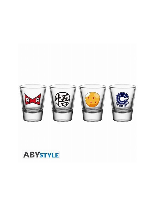 GB eye Dragon Ball Shot Glasses made of Glass 4pcs