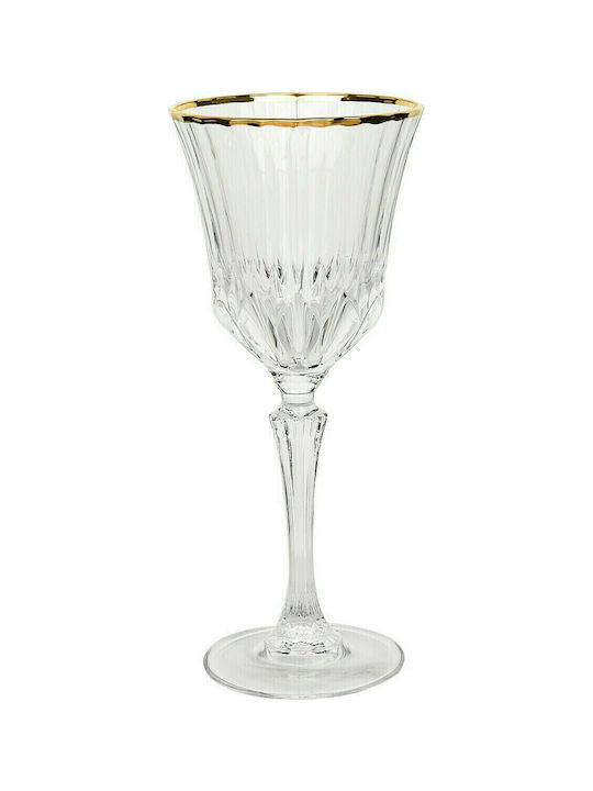 RCR Adagio Glass Water made of Crystal Gold Goblet 280ml