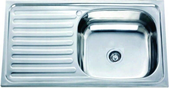 Inter Ceramic ICSETICF7153066ICK7540L Drop-In Inox със смесител Μ75xΠ40см сребърен