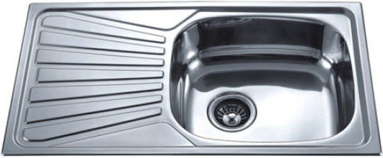 Inter Ceramic Icf Drop-In Inox 78x43.5см Сребрист
