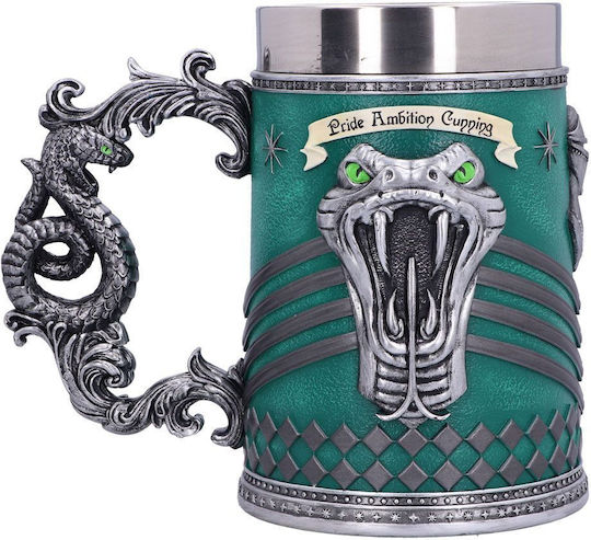 Harry Potter - Halba De Colecție Rășină + Sticlă (15,5cm) - Slytherin