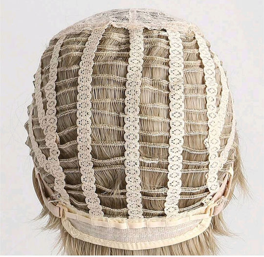 Wig with Synthetic Hair in Blonde Color 25cm