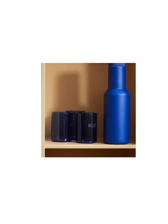 Design Letters Glass Cocktail/Drinking made of Glass in Blue Color 350ml