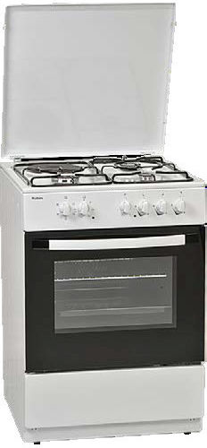 Robin Cooker 62lt with Natural Gas & Electric Hobs W60cm. White
