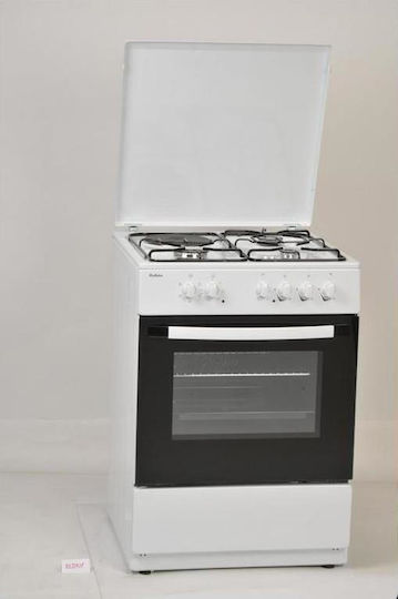 Robin Cooker 62lt with Natural Gas & Electric Hobs W60cm. White