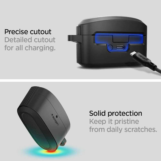 Spigen Ultra Rugged Armor Θήκη Σιλικόνης σε Μαύρο χρώμα για Sony WF-1000XM5