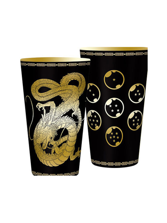Abysse Dragon Ball Shenron Ποτήρι από Γυαλί σε Μαύρο Χρώμα 400ml