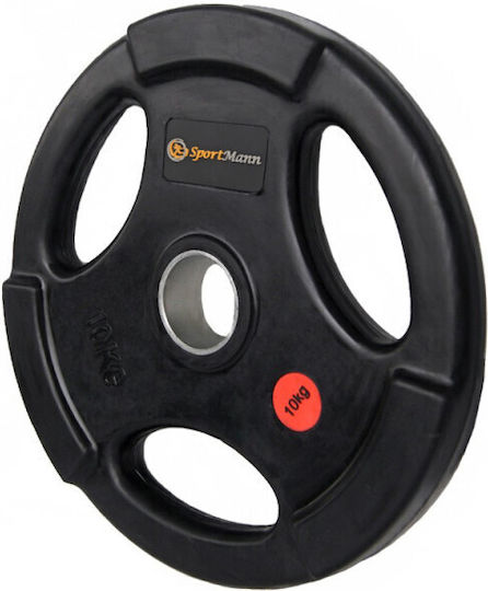 Sportmann Set Discuri Cauciucate 1 x 10kg Ø51mm cu Mânere