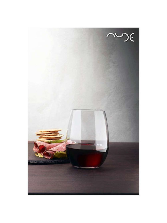 Glass Set for White and Red Wine made of Crystal Stacked 250ml 6pcs