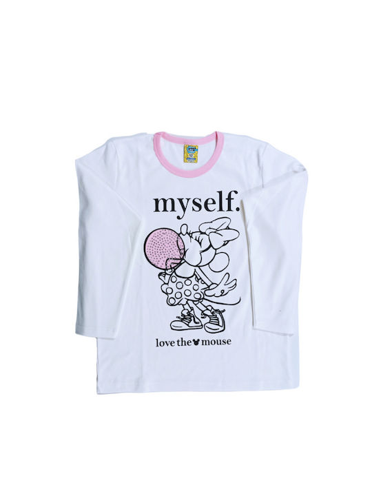 Like Kids Pyjamas Winter Cotton white