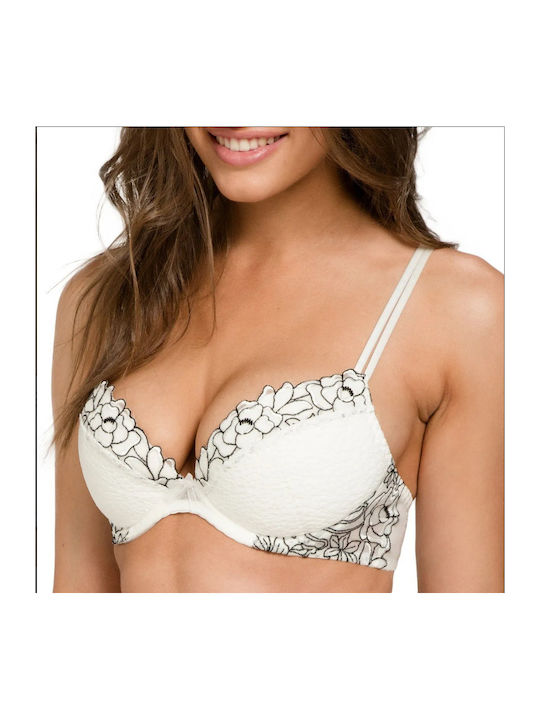 Louisa Bracq Push Up Bra Underwire White