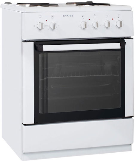 Snaige FF6304 Herd 64Es mit Emailkochfeldern B60cm. White