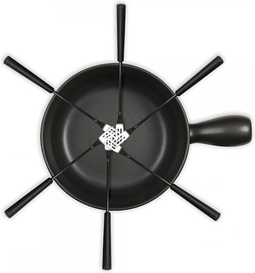 Livoo Electric Stainless Steel Fondue Pot Brown 1500WW 22x23.5x22cm