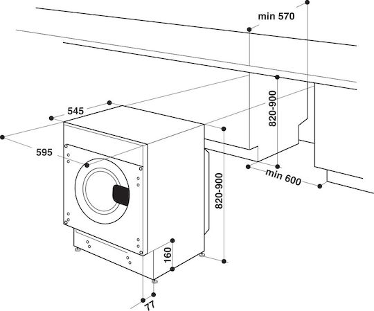 Whirlpool Пералня 8кг 1400 Оборота 6th Sense BI WMWG 81485E EU